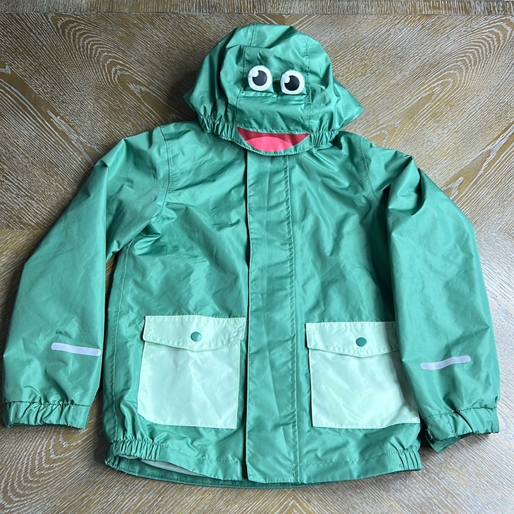 LILY & DAN Green Frog Reflective Jacket S - Picture 2 of 11